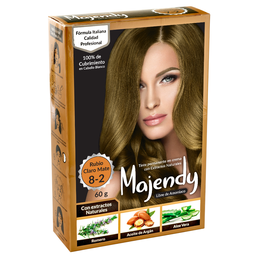 TINTE CREMA LIBRE 8-2 RUBIO CLARO MATE MAJENDY
