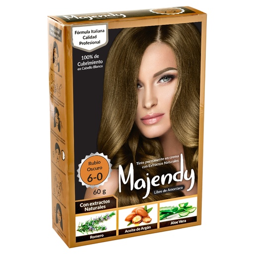 TINTE CREMA LIBRE 6-0 RUBIO OSCURO MAJENDY