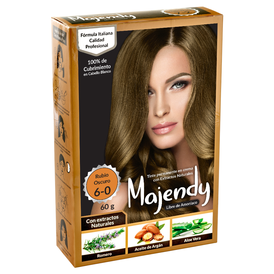 TINTE CREMA LIBRE 6-0 RUBIO OSCURO MAJENDY