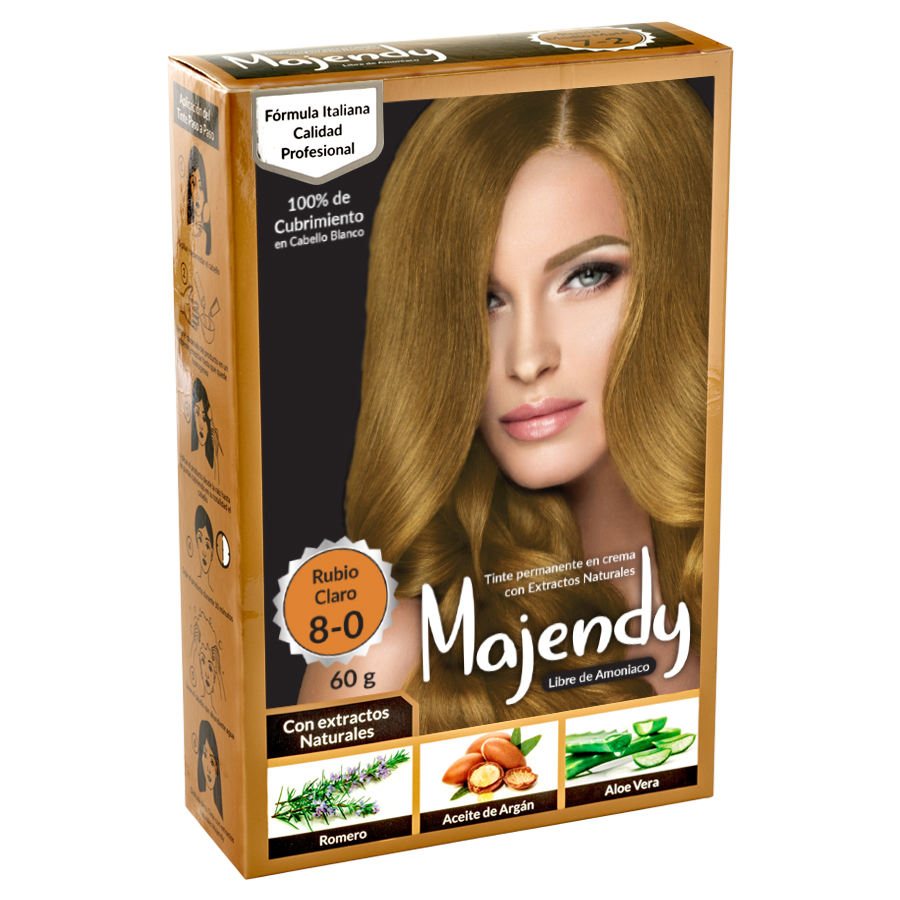 TINTE CREMA LIBRE 8-0 RUBIO CLARO MAJENDY