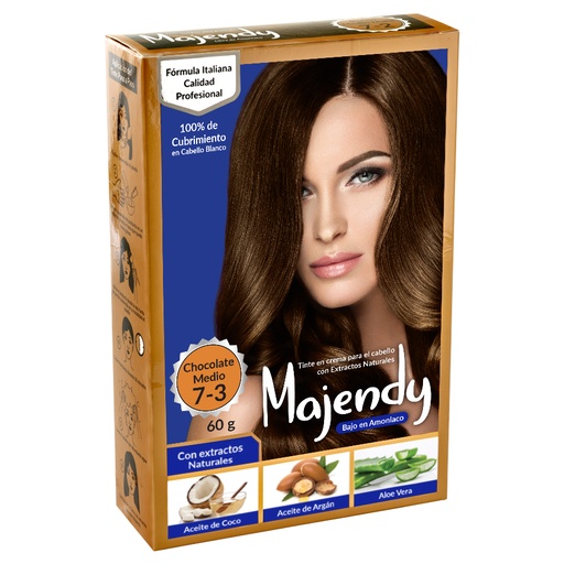 TINTE CREMA BAJO 7-3 CHOCOLATE MEDIO MAJENDY